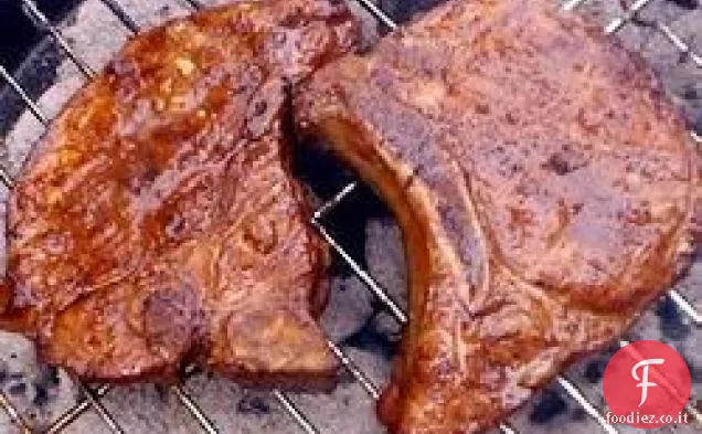 Braciole di maiale speziate marinate