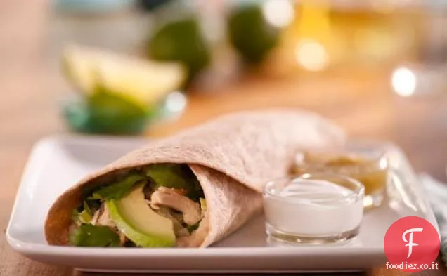 Burrito Verde di pollo e fagioli