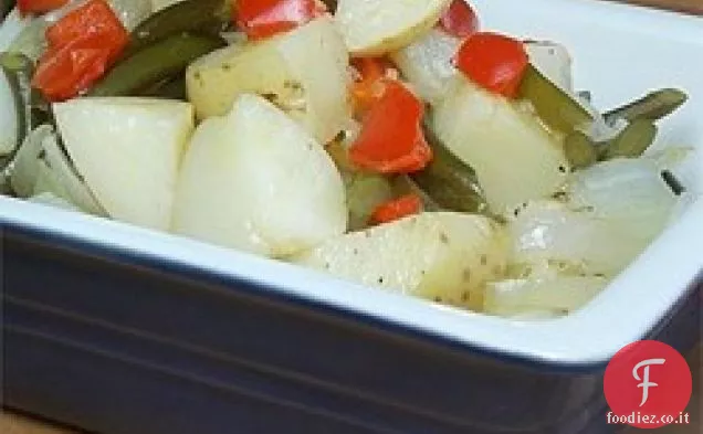 Pacchetti di patate e aglio alla griglia