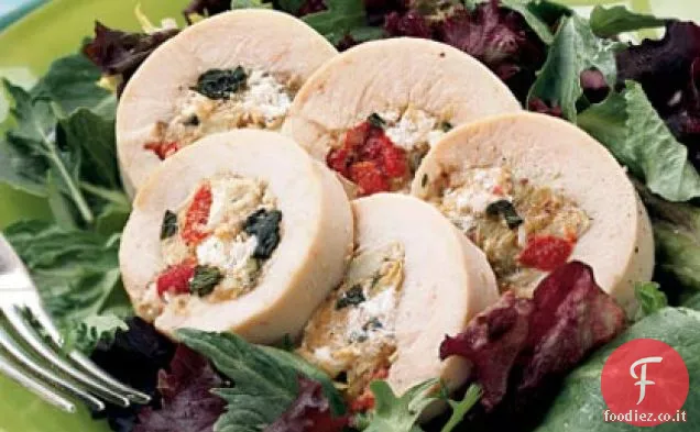 Carciofo e formaggio di capra-Pollo ripieno