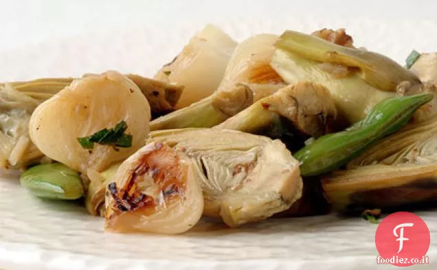 Saltate carciofi, Finferli e Cipollini