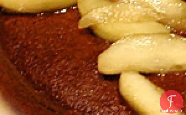 Torta di spezie allo zenzero con mele saltate