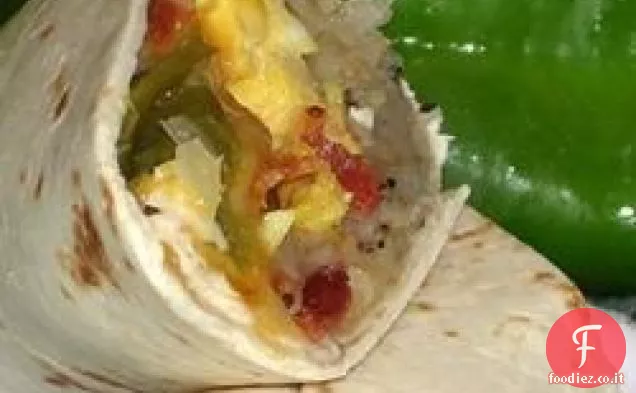 Nuovo Messico Verde Cile Colazione Burritos