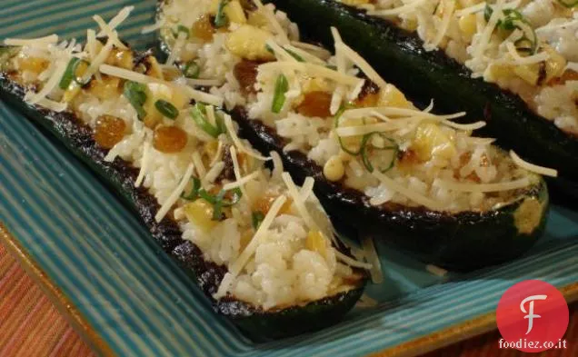 Zucchine ripiene grigliate