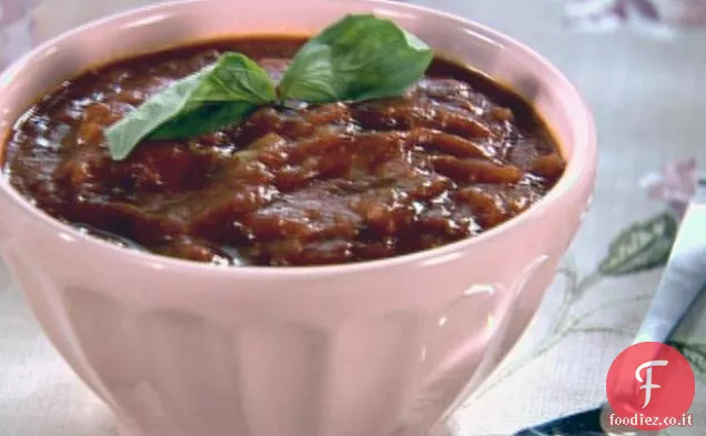 Zuppa di Pomodoro Toscano con Basilico