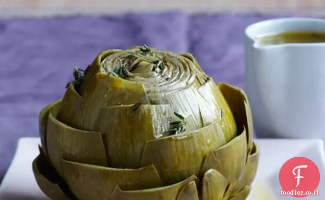 Carciofi con condimento al limone