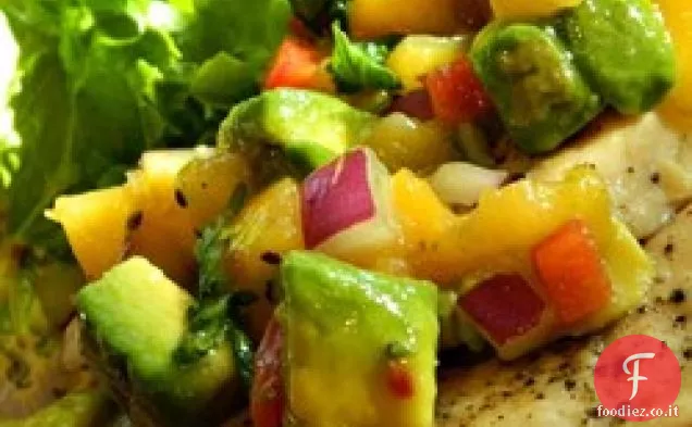 Salsa di avocado alla pesca