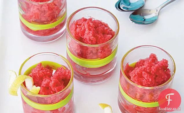 Ghiaccio al lampone e limone