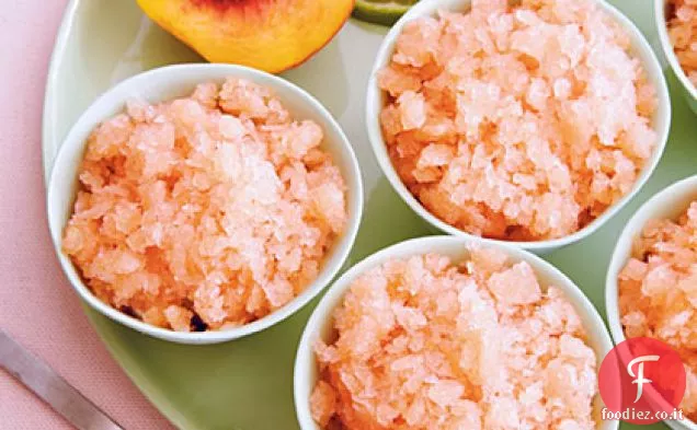 Granita di limeade di pesca