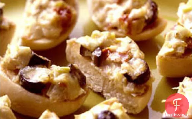 Pezzetti di bagel al carciofo