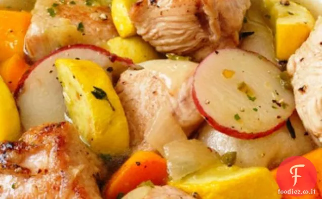 Stufato di tacchino e zucca messicano