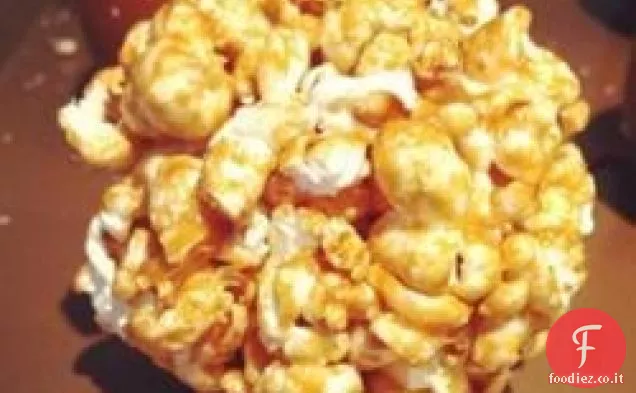 Palline di popcorn al caramello