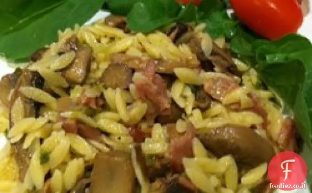 Pancetta-Funghi Orzo