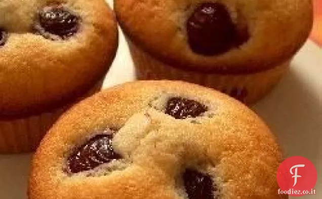 Muffin alla vaniglia alla ciliegia