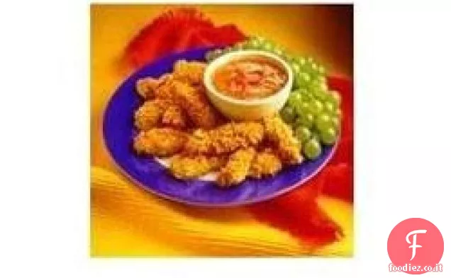 Croccanti dita di pollo al cocco