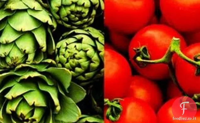 Pasta fresca di Pomodoro, Ricotta e Carciofi