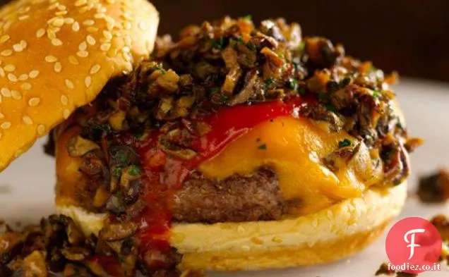 Funghi selvatici-Cheddar Burger