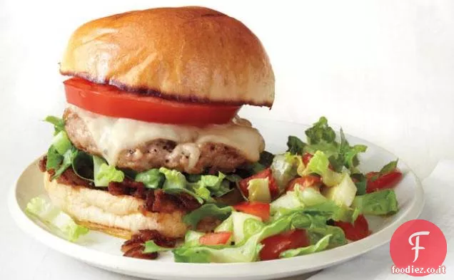 Hamburger di maiale con marmellata di pancetta