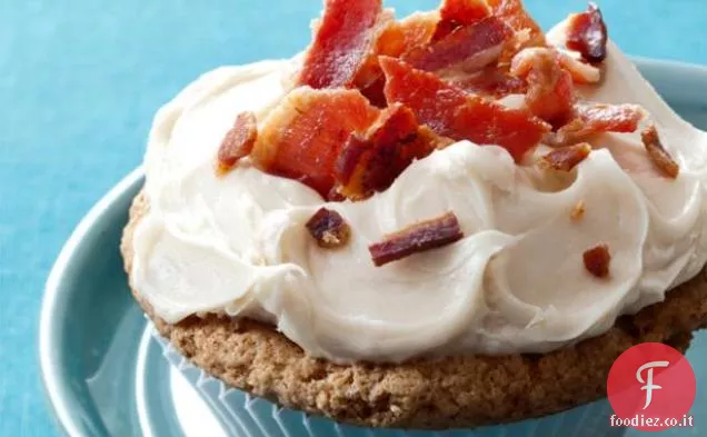 Maple Toast francese e pancetta Cupcakes
