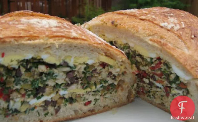 Panino con olive e Jarlsberg