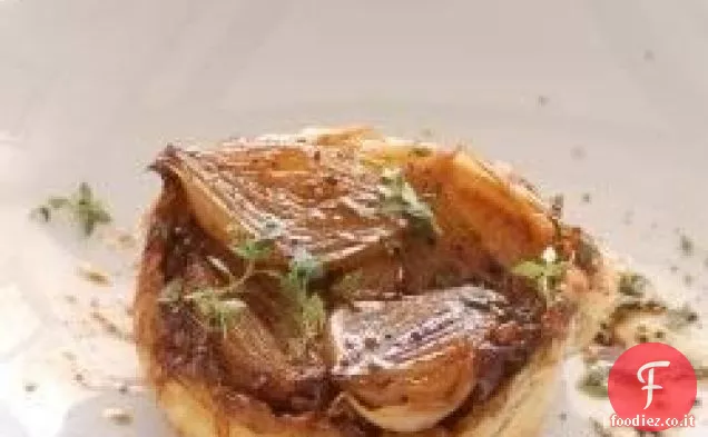 Tartellette di cipolle caramellate