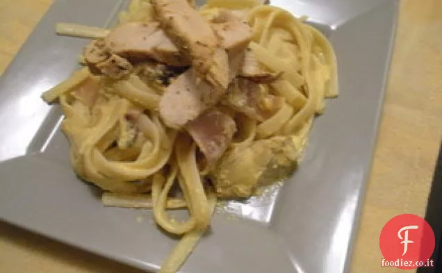 Fettuccine di Pollo e Carciofi