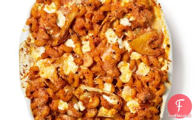 Cavatappi al Forno con Carciofi e Finocchietto