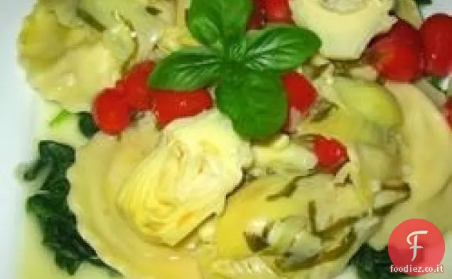 Carciofi in salsa di aglio e olio d'oliva