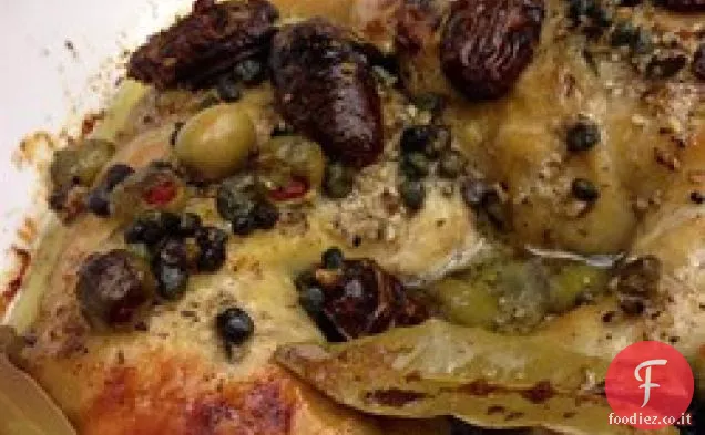 Pollo alle prugne e olive