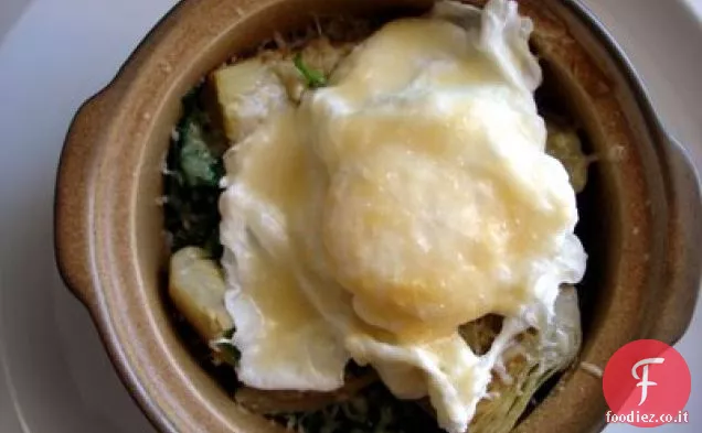 Uova alla Fiorentina con Cuori di Carciofo, À La Brandon