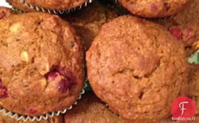 Muffin di mirtilli rossi di zucca sani