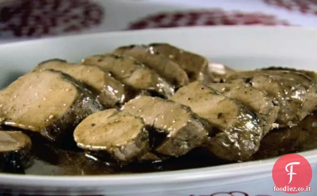 Filetto di maiale con salsa di prugne