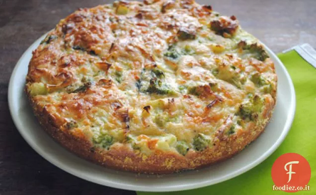 Torta di cavolfiore e broccoli