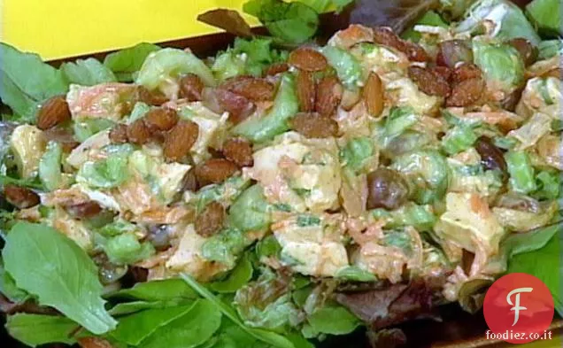 Insalata di pollo al curry in fretta