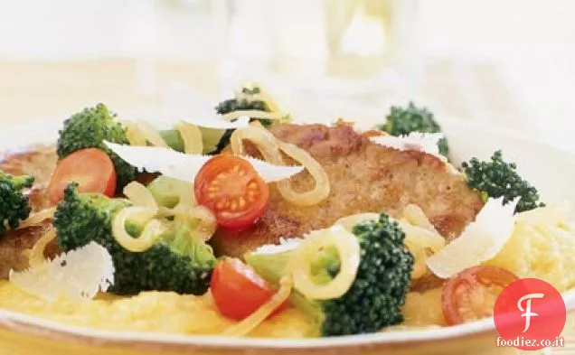 Broccoli brasati con salsiccia di tacchino