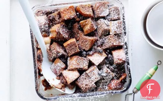 Budino di pane al cioccolato messicano