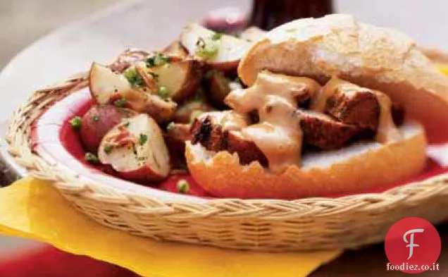 Panini al filetto di maiale alla griglia