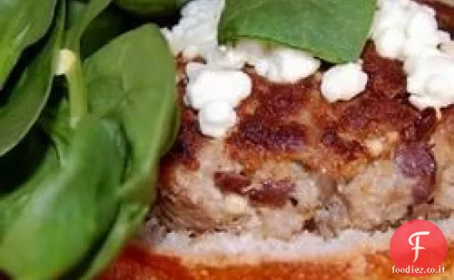 Hamburger di tacchino al formaggio feta