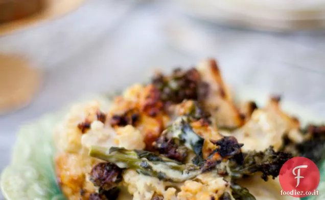 Formaggio cavolfiore e broccoli Cuocere
