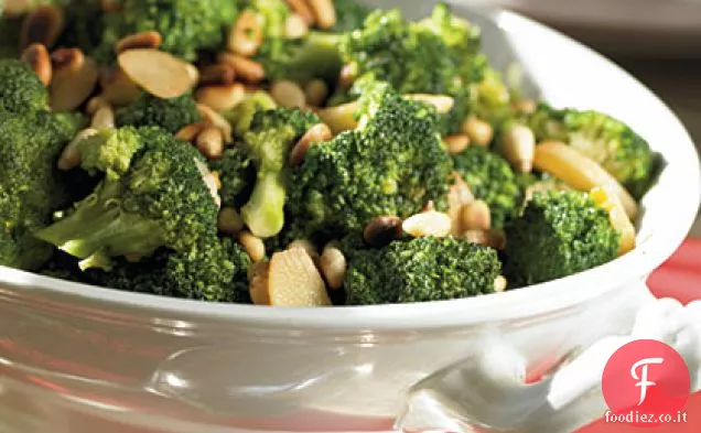 Broccoli con Aglio Caramellato e Pinoli
