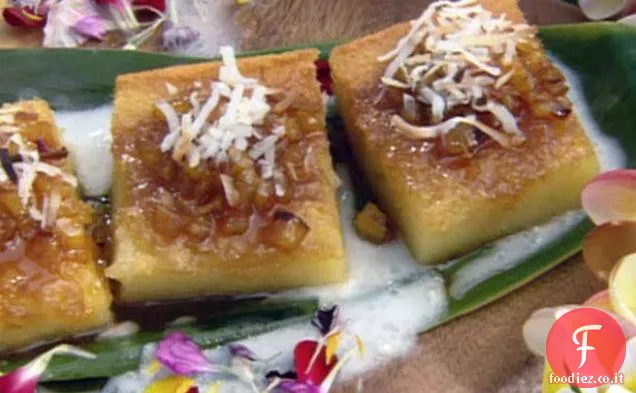 Torta alla crema con Ananas Caramellato
