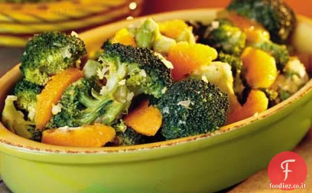 Broccoli con salsa all'arancia