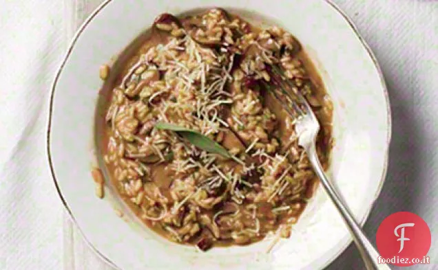 Risotto ai funghi e Aglio arrosto
