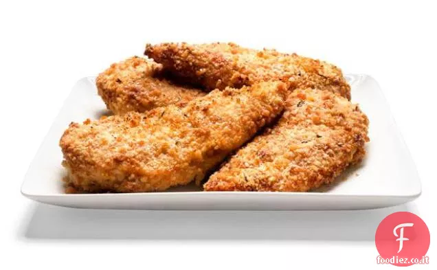 Petti di pollo al forno con crosta di parmigiano