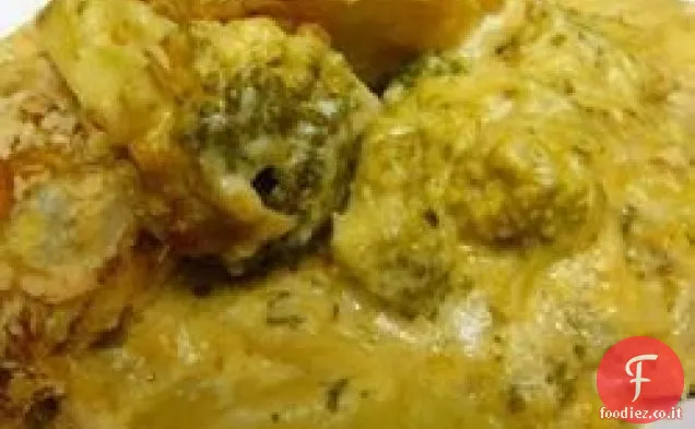 Casseruola di patate e broccoli