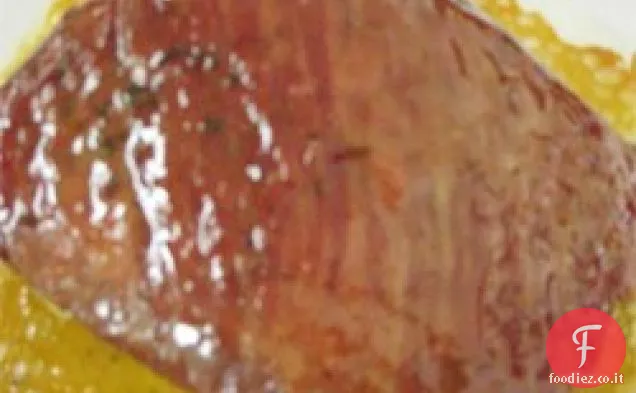 Carne in scatola glassata alla senape