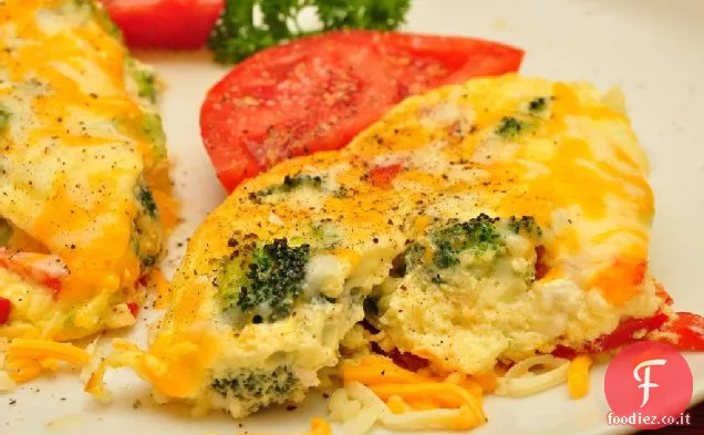Broccoli Cheddar Scramble Ricetta
