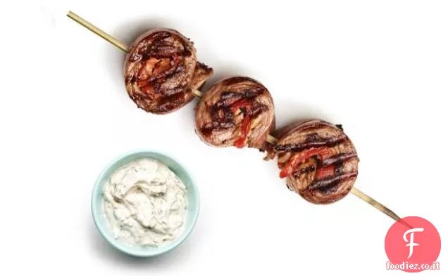 Spiedini di bistecca al pepe