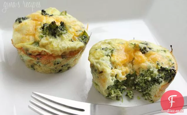 Omelette all'uovo con broccoli e formaggio