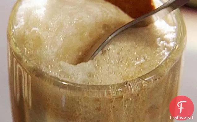 Stout Galleggiante con Miele di fiori d'arancio e Gingersnap Tuile